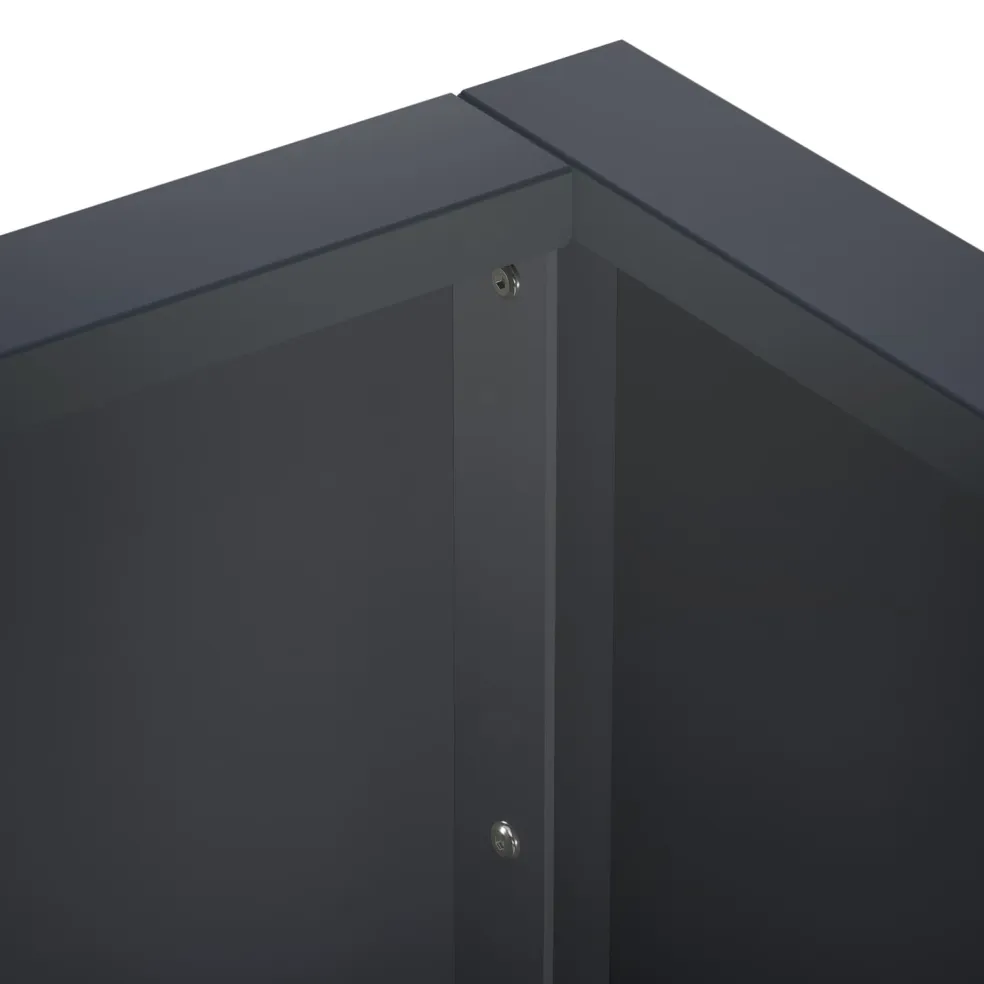 vidaXL Keerwand 50 x 50 x 30 cm Staal Antraciet
