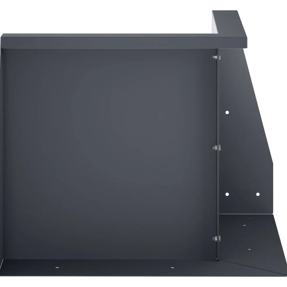vidaXL Keerwand 50 x 50 x 30 cm Staal Antraciet