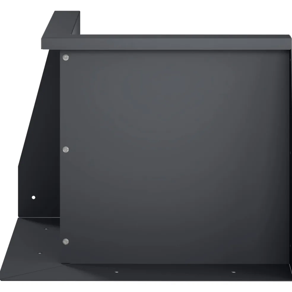 vidaXL Keerwand 50 x 50 x 30 cm Staal Antraciet