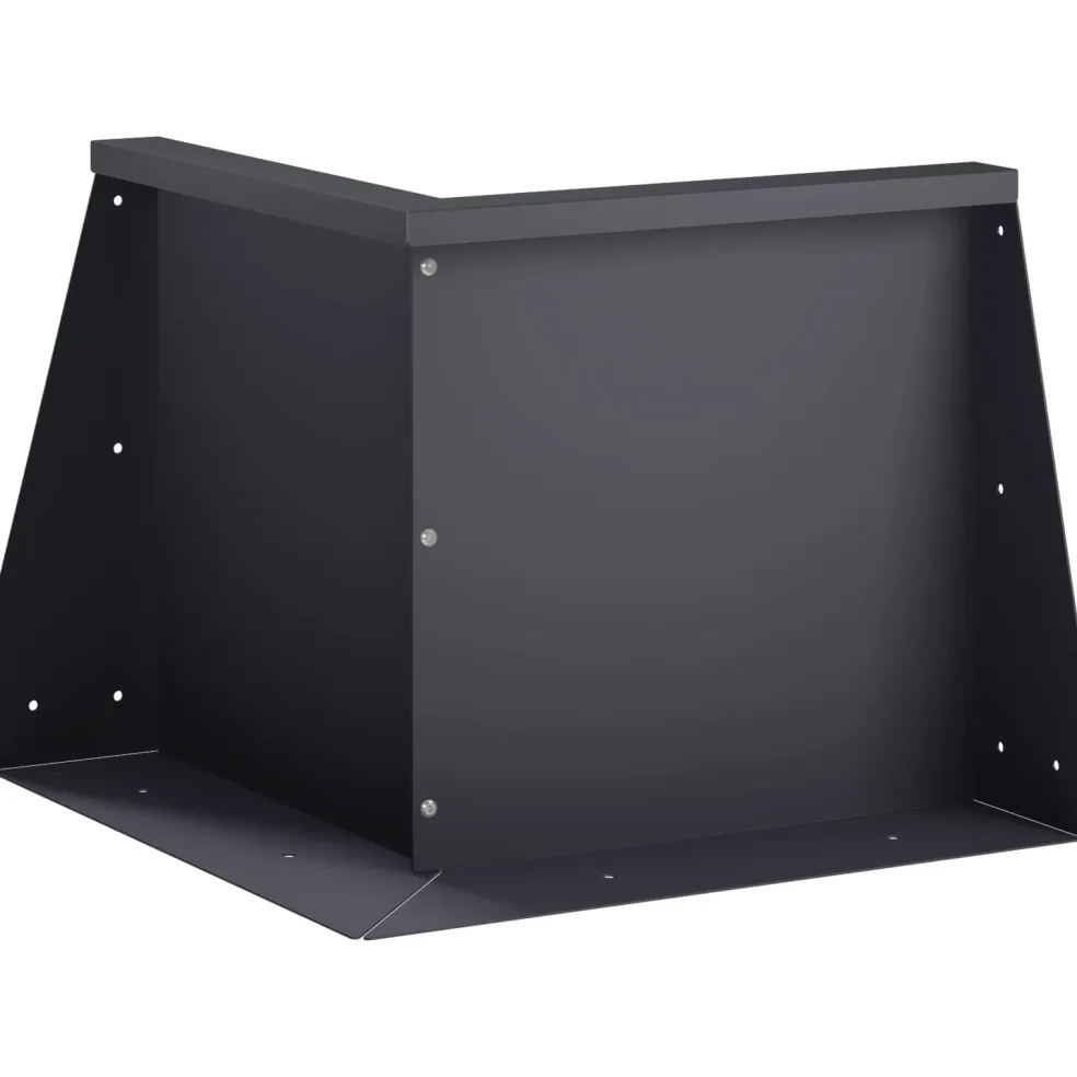 vidaXL Keerwand 50 x 50 x 30 cm Staal Antraciet