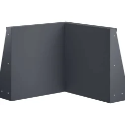 vidaXL Keerwand 50 x 50 x 30 cm Staal Antraciet