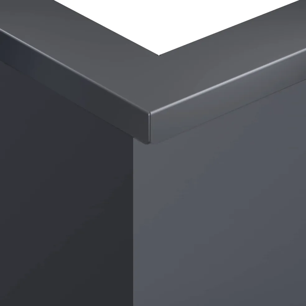 vidaXL Keerwand 50 x 50 x 30 cm Staal Antraciet