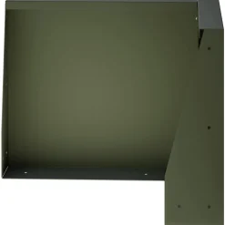 vidaXL Keerwand 50 x 50 x 30 cm Staal Olijfgroen