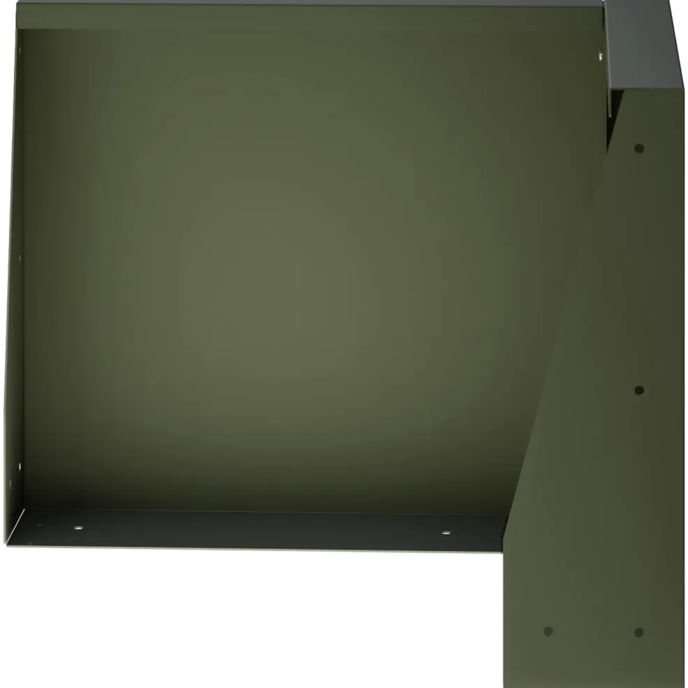 vidaXL Keerwand 50 x 50 x 30 cm Staal Olijfgroen