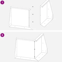 vidaXL Keerwand 50 x 50 x 30 cm Staal Olijfgroen