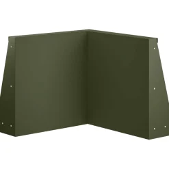 vidaXL Keerwand 50 x 50 x 30 cm Staal Olijfgroen