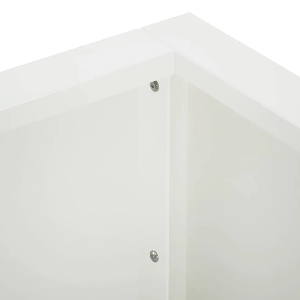 vidaXL Keerwand 50 x 50 x 30 cm Staal Wit