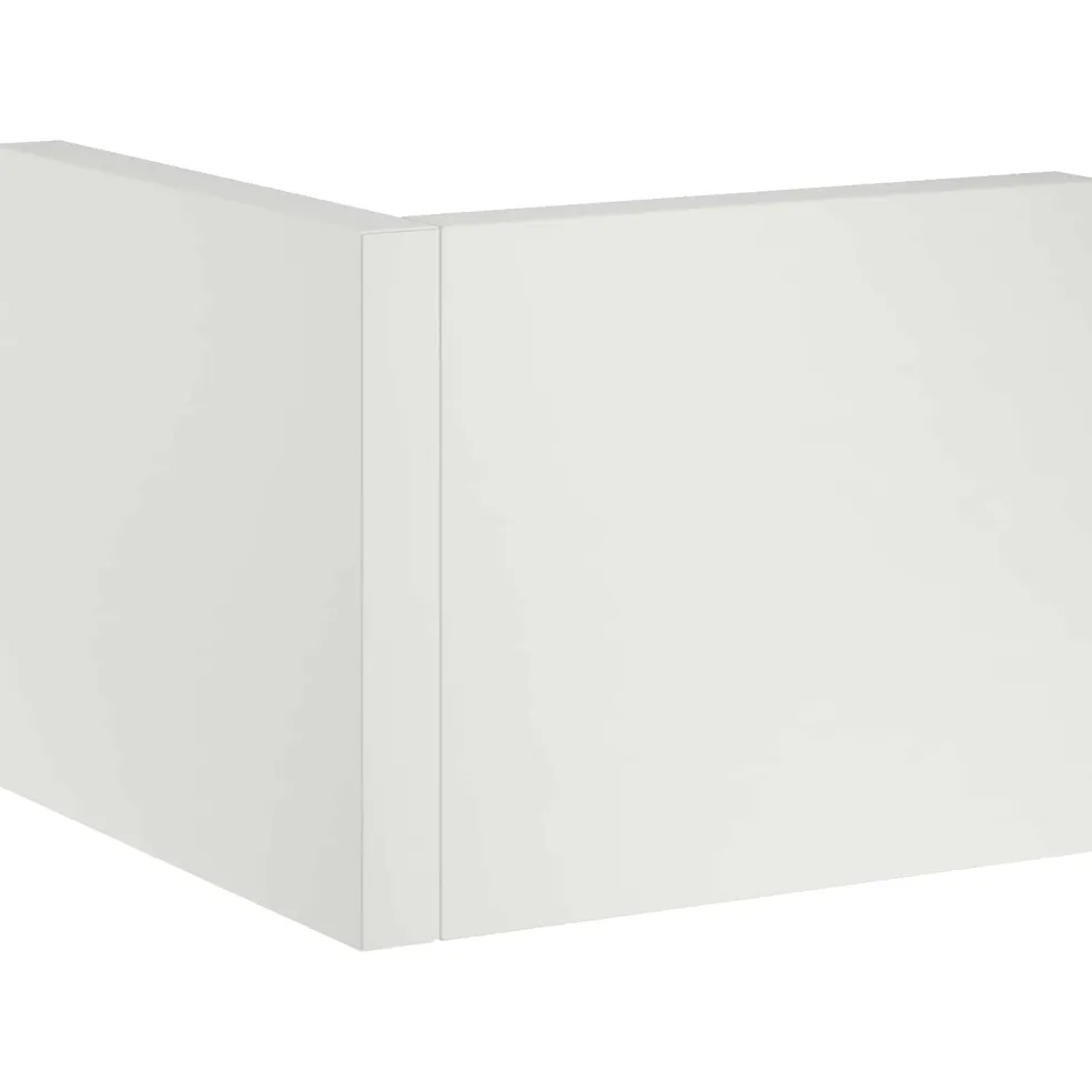 vidaXL Keerwand 50 x 50 x 30 cm Staal Wit