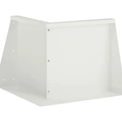 vidaXL Keerwand 50 x 50 x 30 cm Staal Wit