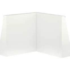 vidaXL Keerwand 50 x 50 x 30 cm Staal Wit