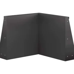 vidaXL Keerwand 50 x 50 x 30 cm Staal Zwart
