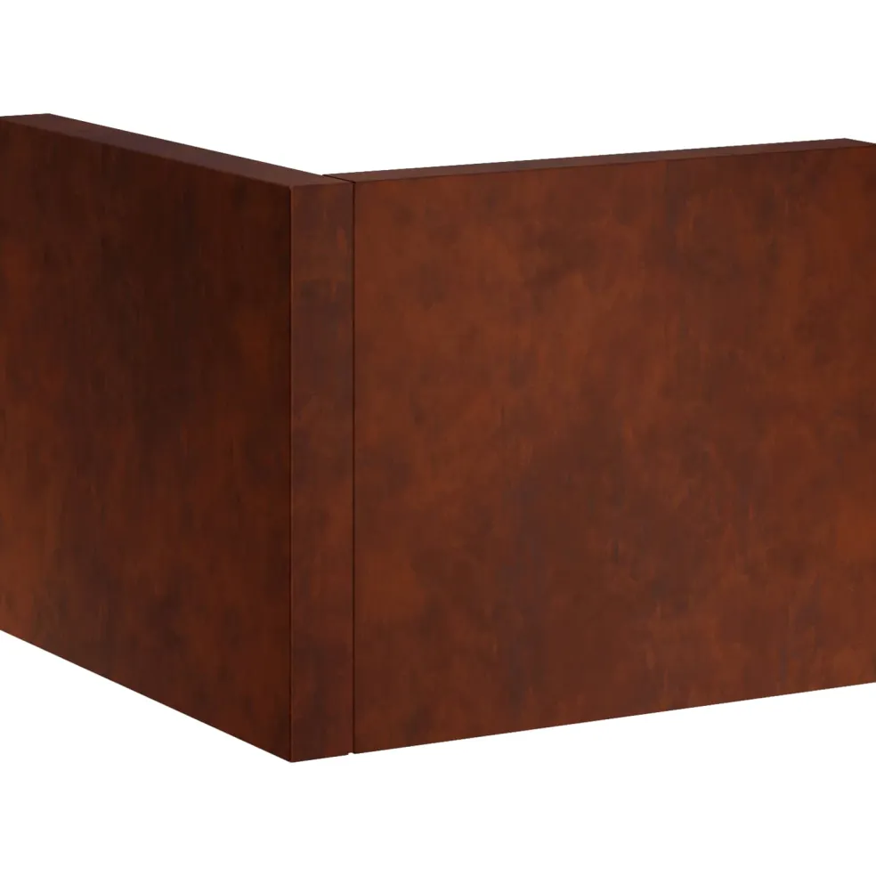 vidaXL Keerwand 50 x 50 x 30 cm weervast staal Roestkleurig