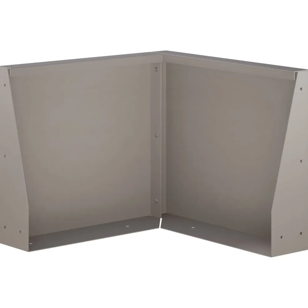 vidaXL Keerwand 50 x 50 x 30 cm weervast staal Roestkleurig