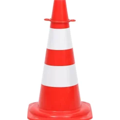 vidaXL Kegelset met ketting 10 m rood en wit