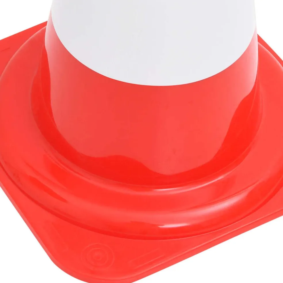 vidaXL Kegelset met ketting 10 m rood en wit