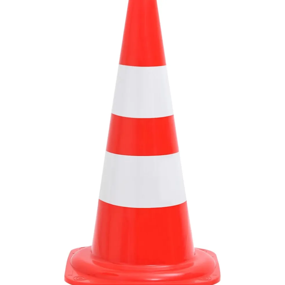 vidaXL Kegelset met ketting 10 m rood en wit