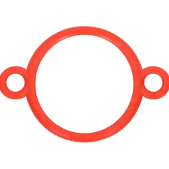 vidaXL Kegelset met ketting 10 m rood en wit