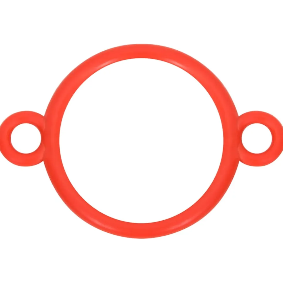 vidaXL Kegelset met ketting 10 m rood en wit