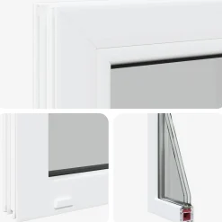 vidaXL Kelderraam interne kleur wit RISOR 30 x 30 cm