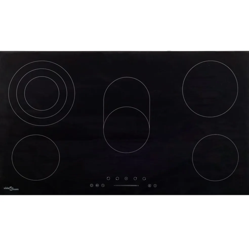 vidaXL Keramische kookplaat 5 kookzones aanraakbediening 8500 W 77 cm