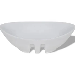 vidaXL Keramische wastafel ovaal 59 x 38,5 cm
