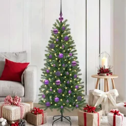 vidaXL Kerstbal Set 61 st 150 LED's Warmwit Ø 6 cm