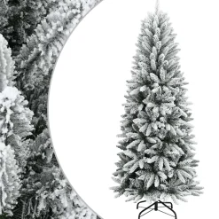 vidaXL Kerstbomen Warmwit PVC en Plastic en Staal en PE