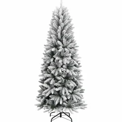 vidaXL Kerstbomen Warmwit PVC en Plastic en Staal en PE