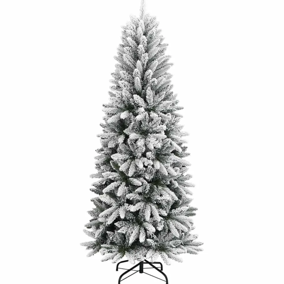 vidaXL Kerstbomen Warmwit PVC en Plastic en Staal en PE