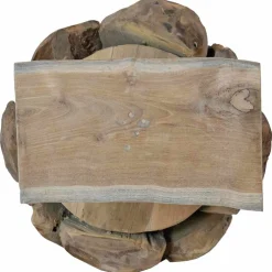 vidaXL Kerstboom Bruin 91 cm Massief teakhout