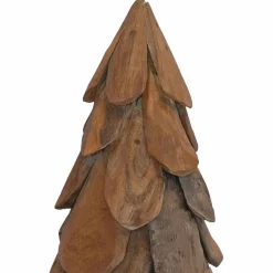 vidaXL Kerstboom Bruin 91 cm Massief teakhout
