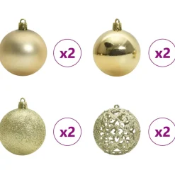 vidaXL Kerstboom met 150 LED met standaard Groen 65 cm PE