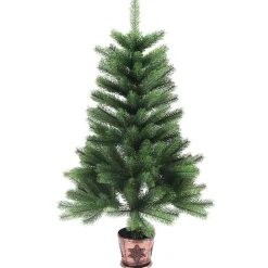 vidaXL Kerstboom met 150 LED met standaard Groen 65 cm PE