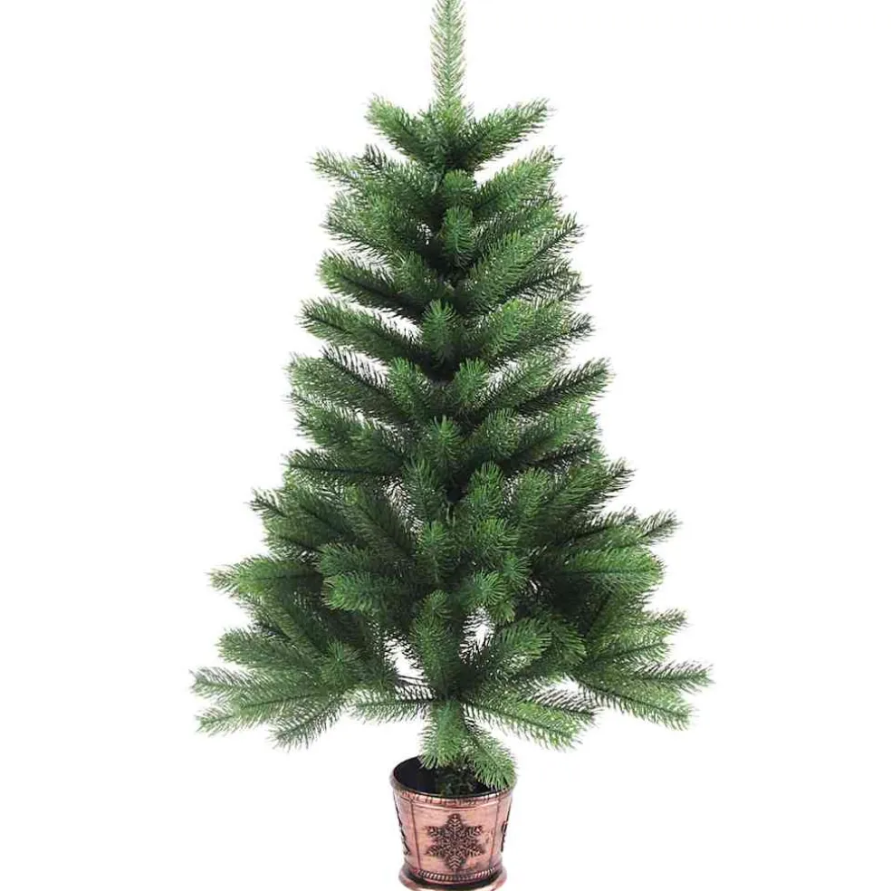 vidaXL Kerstboom met 150 LED met standaard Groen 65 cm PE