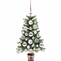 vidaXL Kerstboom met 150 LED met standaard Groen 65 cm PE
