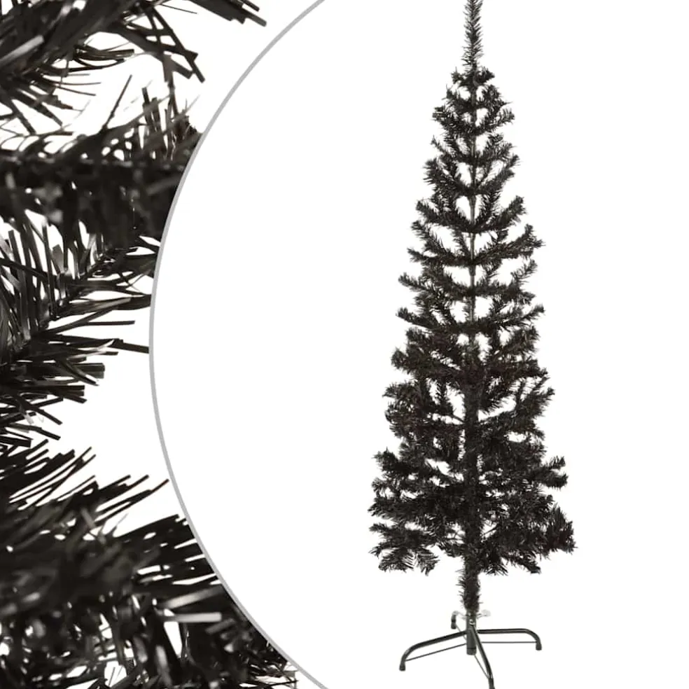 vidaXL Kerstboom smal 150 cm zwart