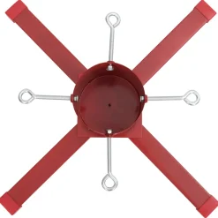 vidaXL Kerstboomstandaard 61x61x15,5 cm rood