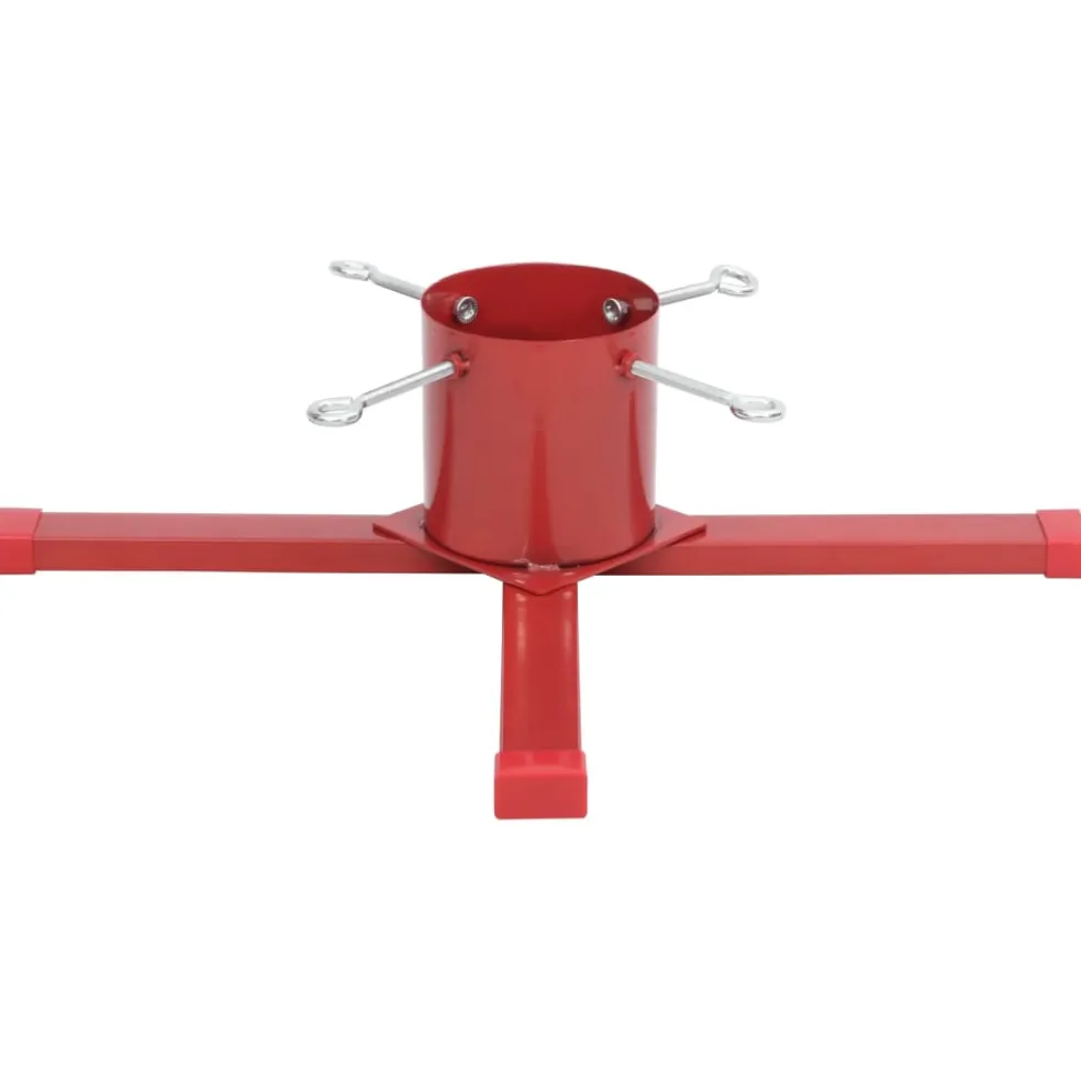 vidaXL Kerstboomstandaard 61x61x15,5 cm rood