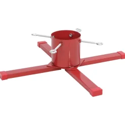 vidaXL Kerstboomstandaard 61x61x15,5 cm rood
