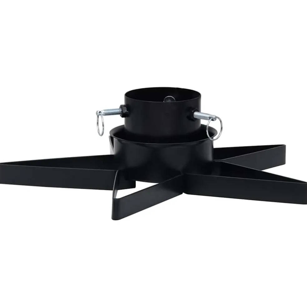 vidaXL Kerstboomstandaard 47x47x13,5 cm zwart