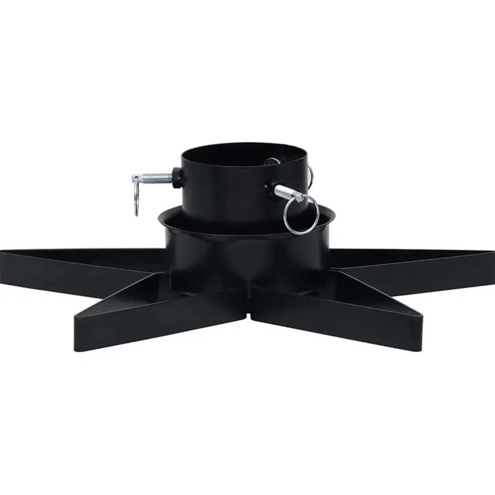 vidaXL Kerstboomstandaard 47x47x13,5 cm zwart