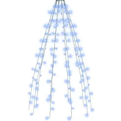 vidaXL Kerstboomverlichting met 150 LED's blauw net 150 cm