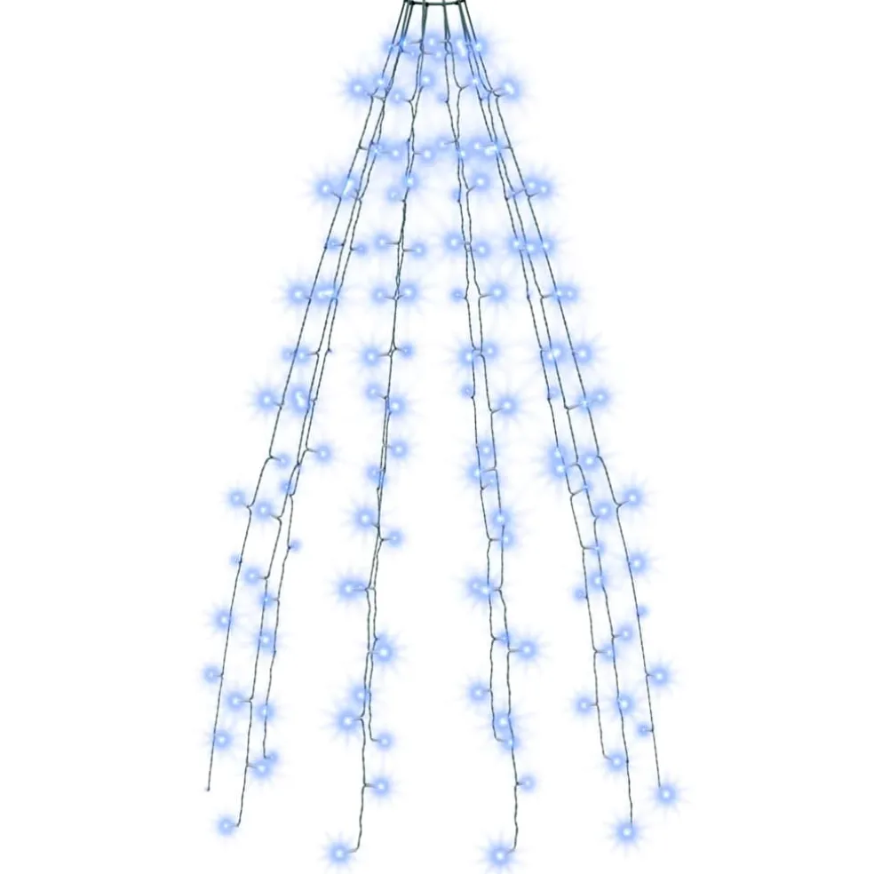 vidaXL Kerstboomverlichting met 150 LED's blauw net 150 cm