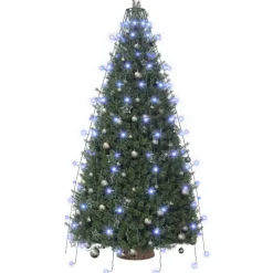 vidaXL Kerstboomverlichting met 150 LED's blauw net 150 cm
