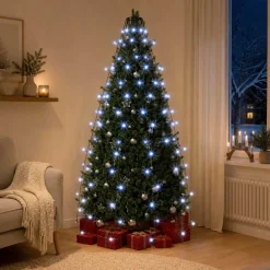 vidaXL Kerstboomverlichting met 150 LED's blauw net 150 cm