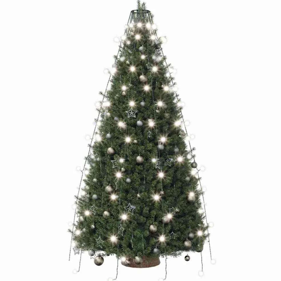 vidaXL Kerstboomverlichting met 150 LED's koudwit net 150 cm