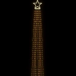 vidaXL Kerstboomverlichting 320 warmwitte LED's 375 cm