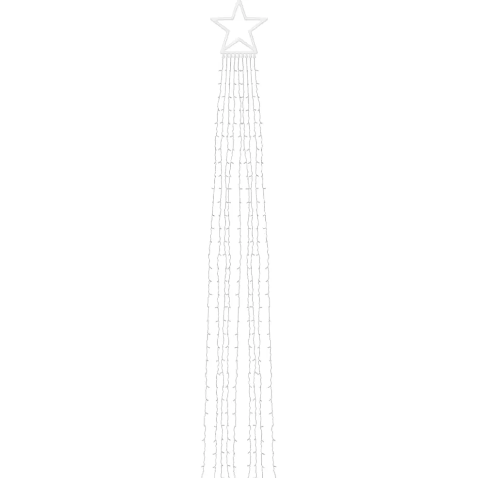vidaXL Kerstboomverlichting 320 warmwitte LED's 375 cm