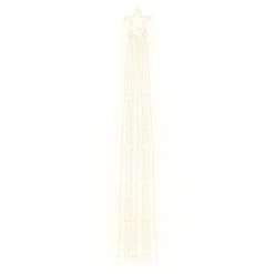vidaXL Kerstboomverlichting 320 warmwitte LED's 375 cm