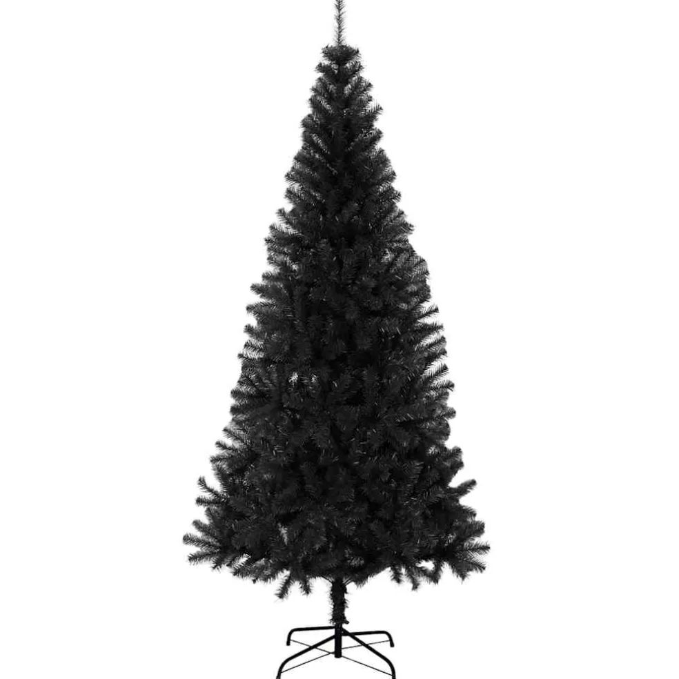 vidaXL Kerstboom Zwart 180 cm PVC